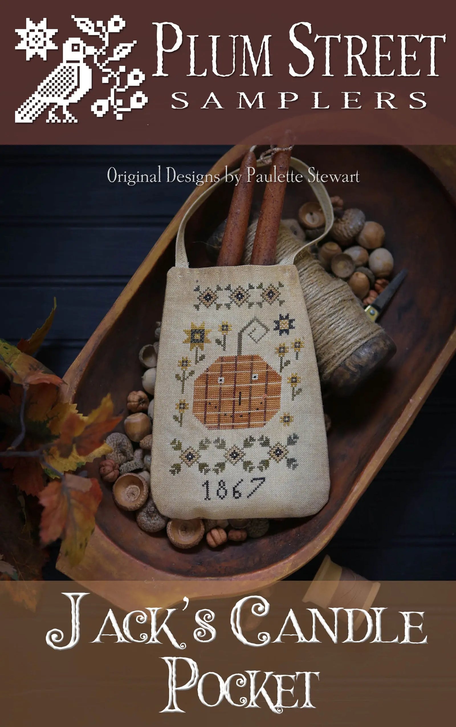 Jack's Candle Pocket by Plum Street Samplers Plum Street Samplers