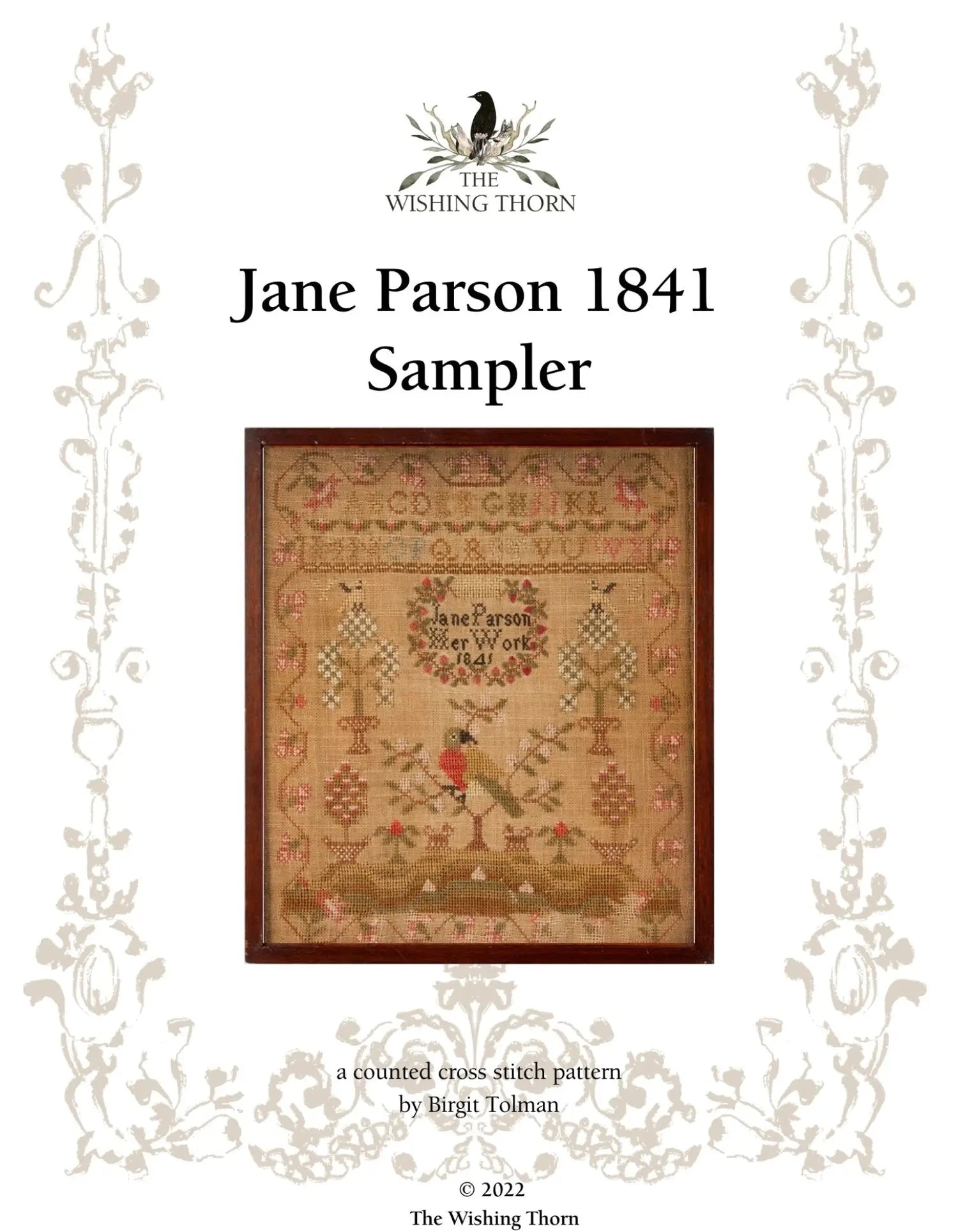 Jane Parson 1841 Sampler by The Wishing Thorn The Wishing Thorn