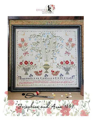 Josephine and Anne 1867 by Quaint Rose Needlearts Colorado Cross Stitcher