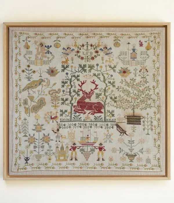 LFB 1788 A Red Deer Sampler by Modern Folk Embroidery Modern Folk Embroidery