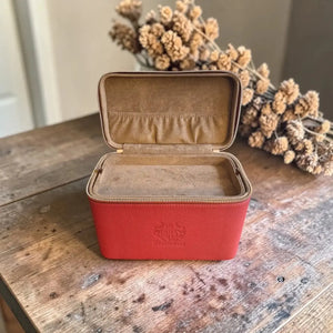 Maroon Double Tray Needlework Sewing Case by WinterBury WinterBury