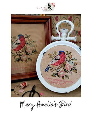 Mary Amelia's Bird by Quaint Rose Needlearts Quaint Rose Needlearts