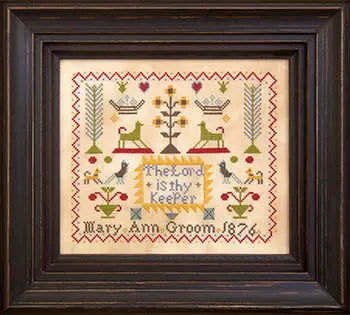 Mary Ann Groom 1876 by Hands Across the Sea Samplers Hands Across the Sea