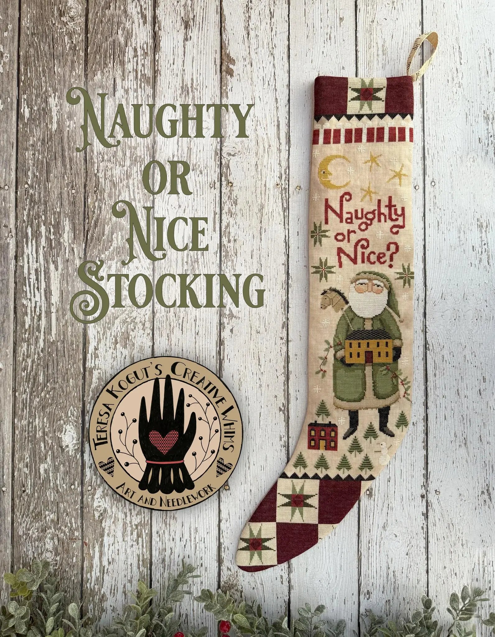 Naughty or Nice Stocking by Teresa Kogut (pre-order) Teresa Kogut