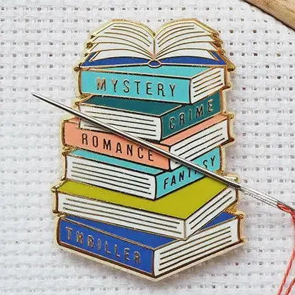 Needle Minder - Books Caterpillar Cross Stitch