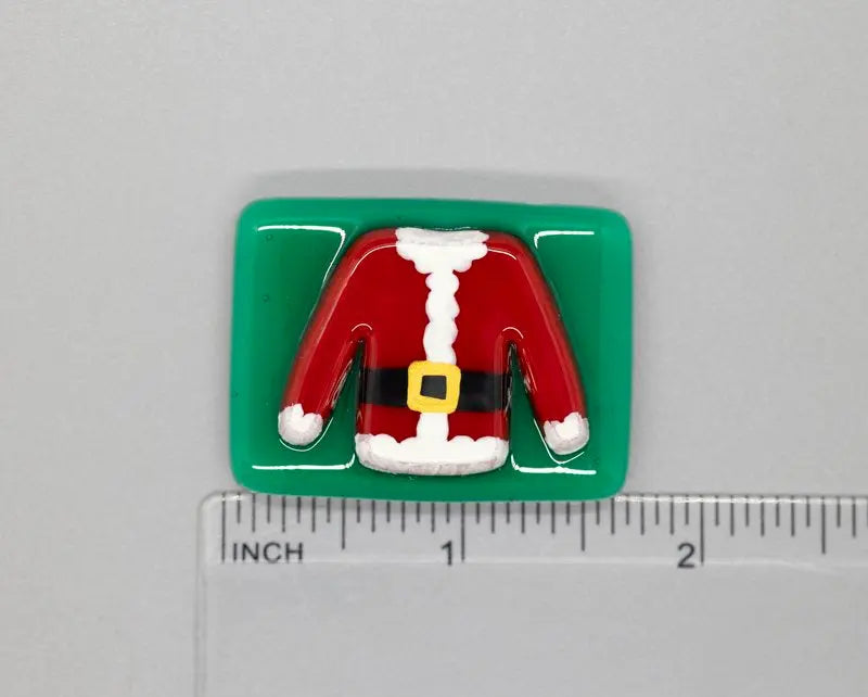 Needle Minder Santa Suit by Beau Verre Art Beau Verre Art