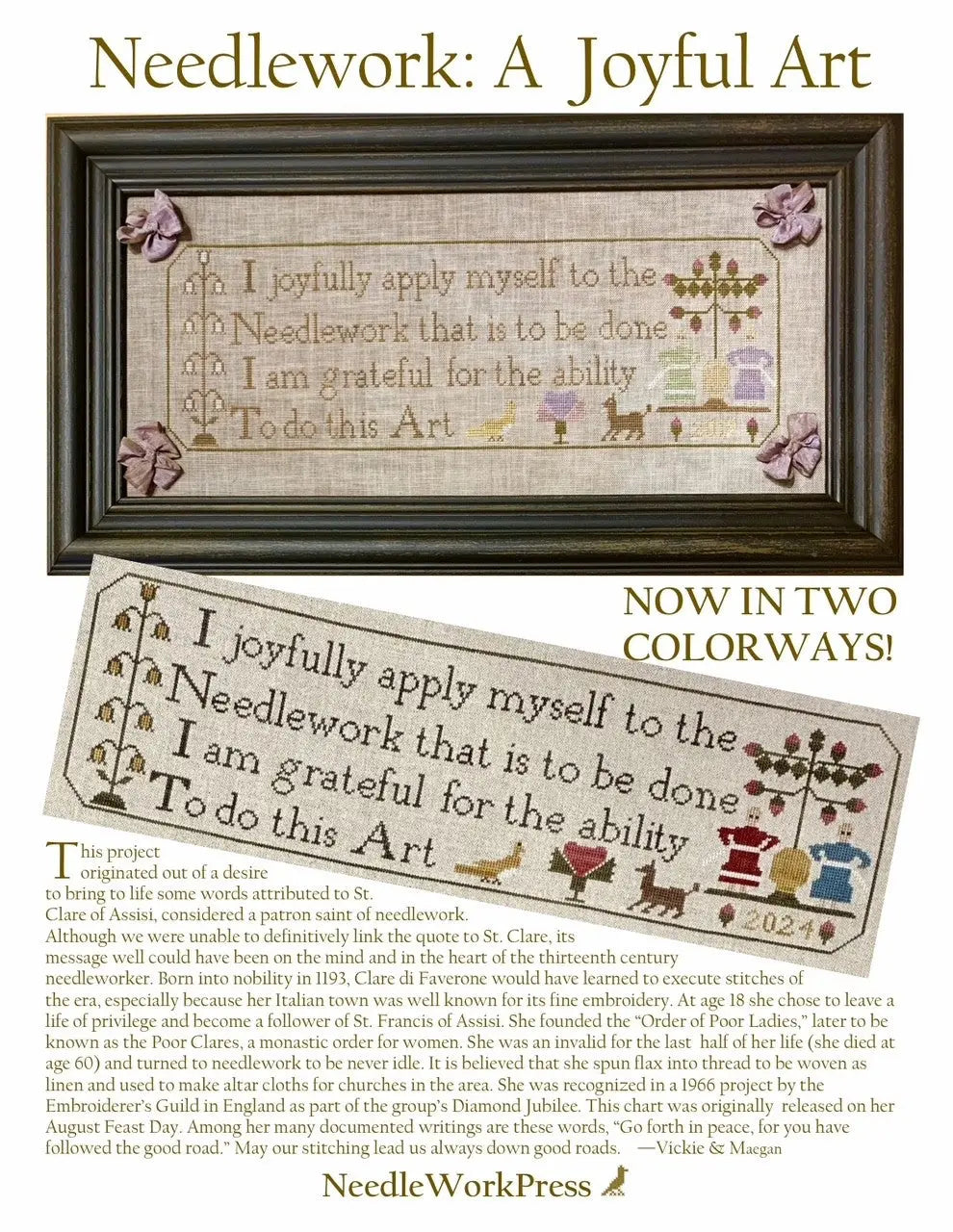 Needlework: A Joyful Art by Needlework Press (Pre-order) Needlework Press