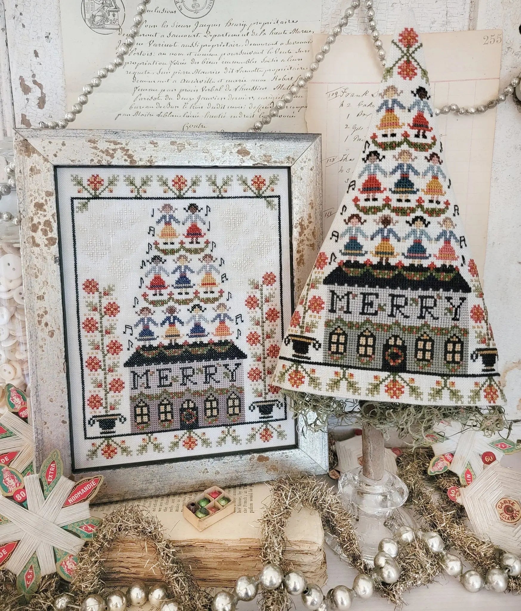 Ninth Day of Christmas Sampler and Tree by Hello From Liz Mathews (pre-order) Hello from Liz Mathews