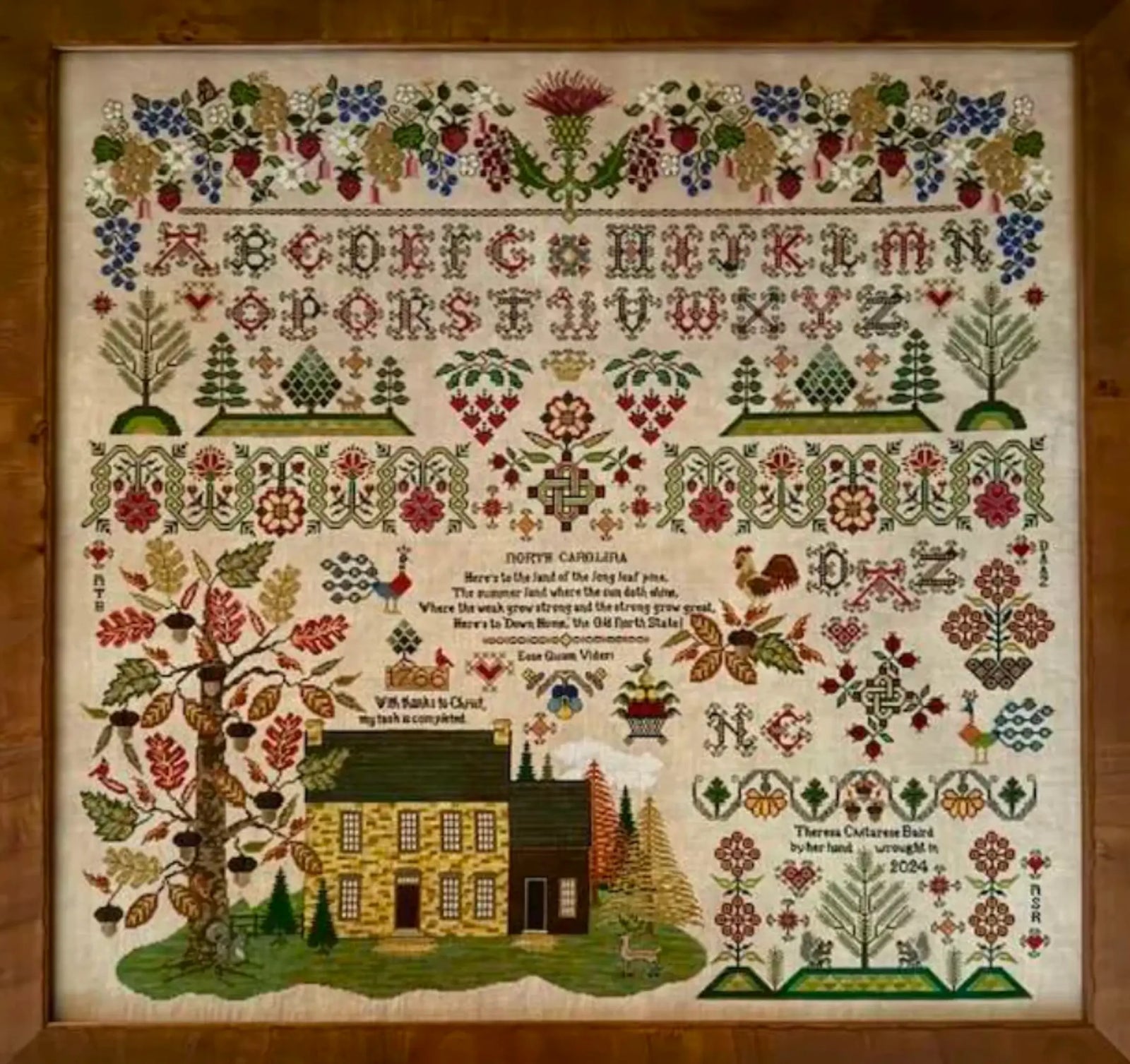 North Carolina, A Tribute to the Old North State by Heart's Ease Examplar Workes Teresa Kogut