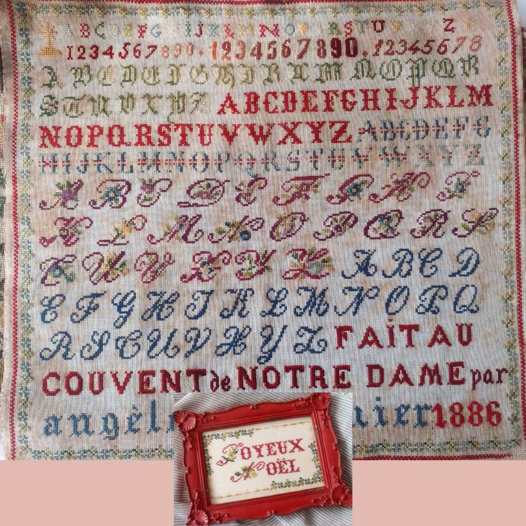 Notre Dame Alphabets & Joyeux Noel by Mojo Stitches (pre-order) Mojo Stitches