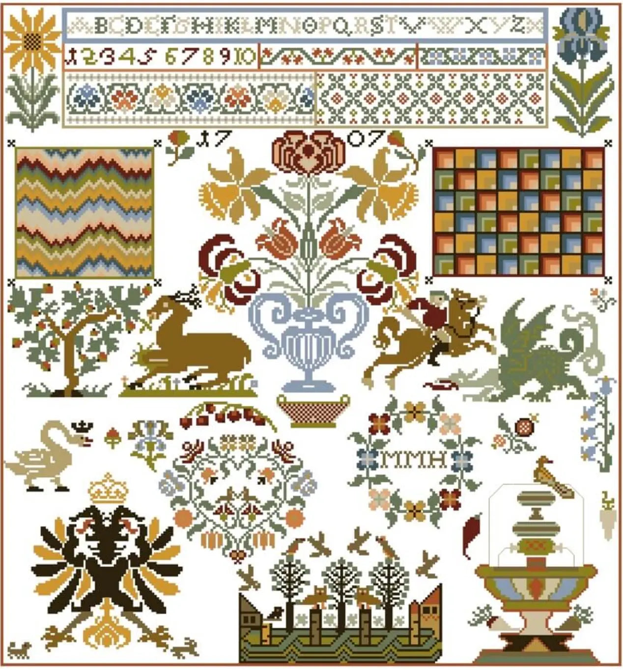 Nurnberg MMH 1707 by Historische Stickmuster Historische Stickmuster