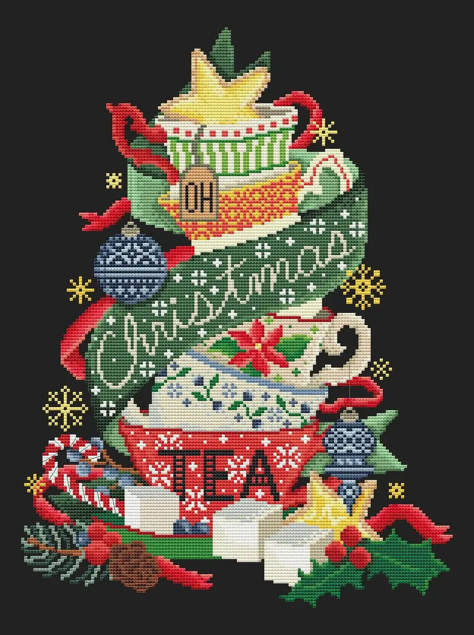 Oh Christmas Tea by Erin Elizabeth Designs Erin Elizabeth Designs