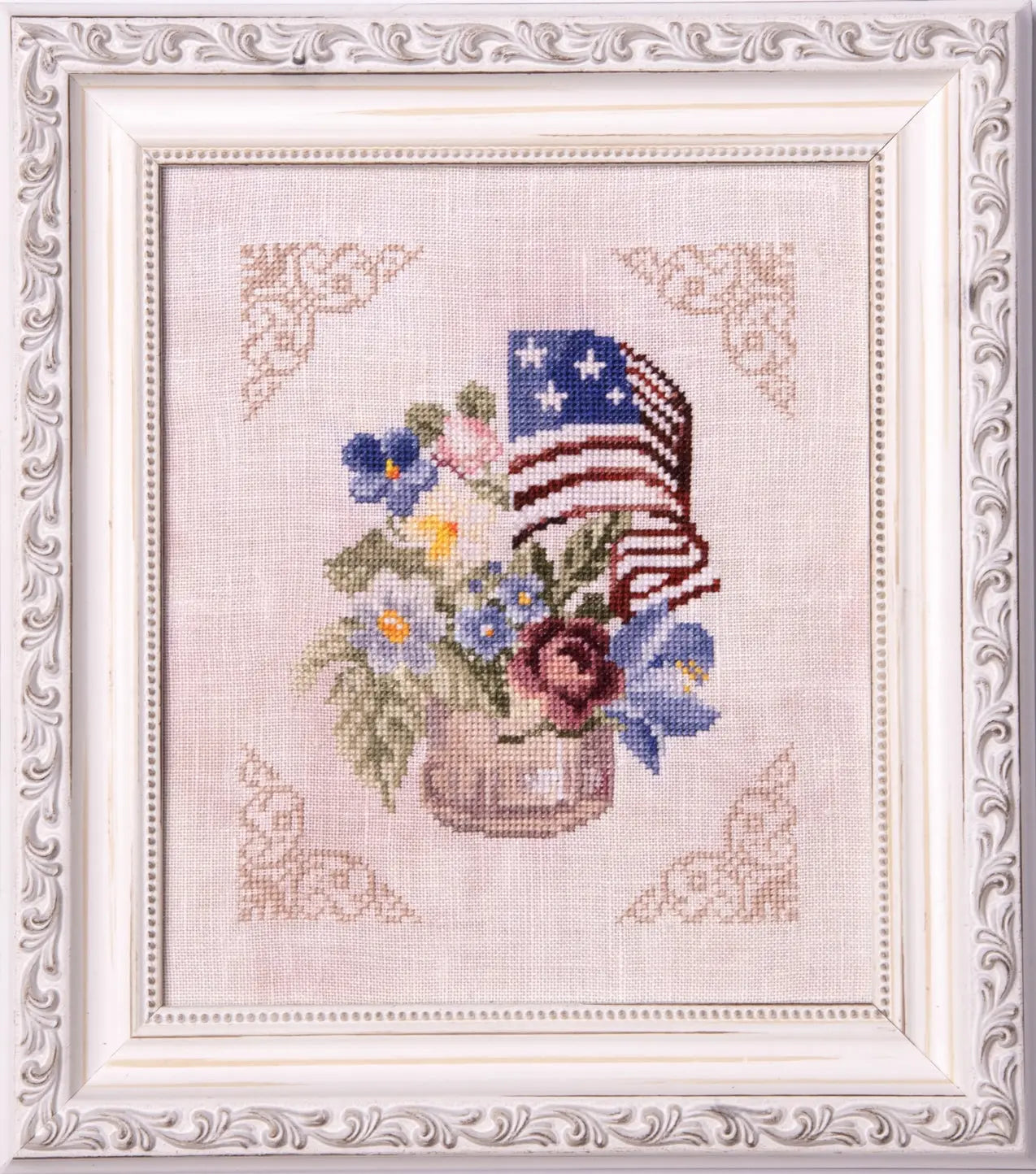 Patriotic Bouquet by Samplers and Primitives (pre-order) Samplers and Primitives