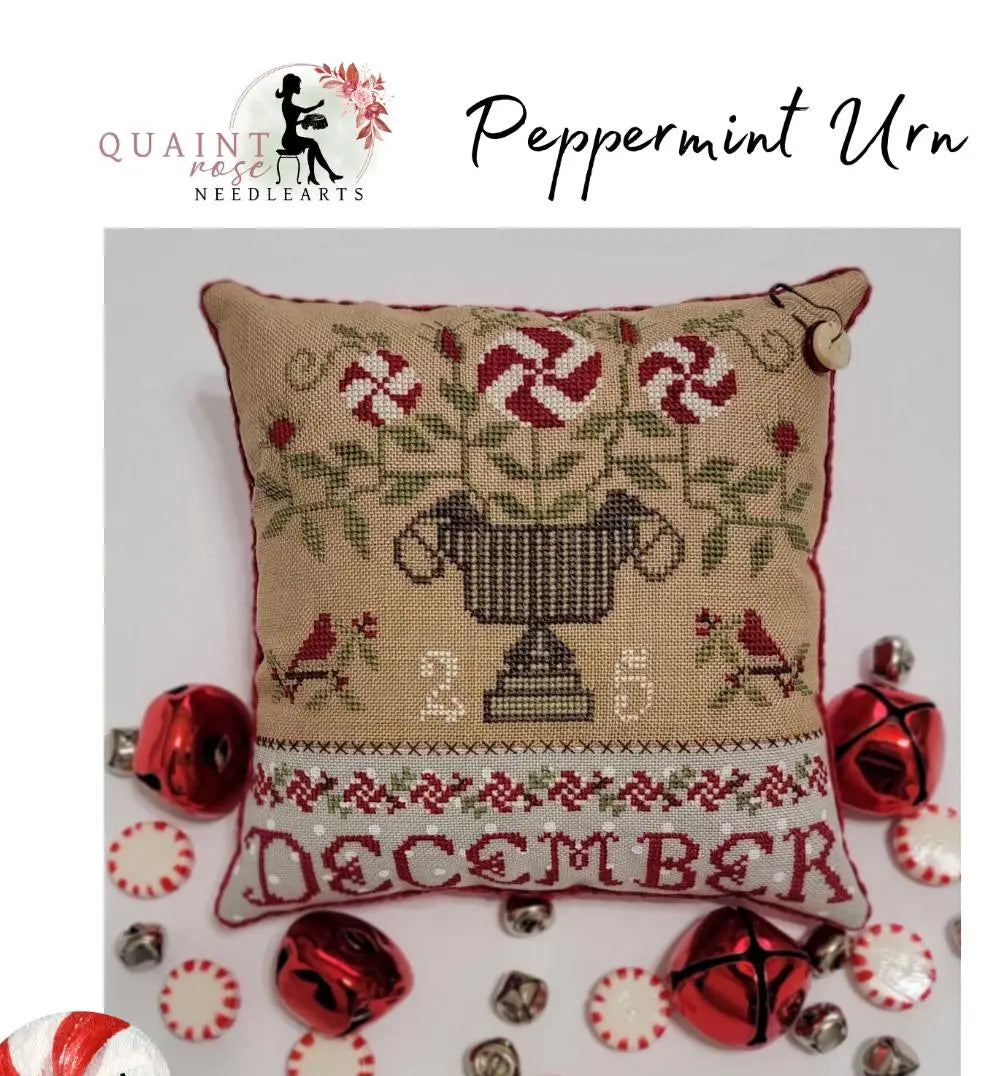 Peppermint Urn by Quaint Rose Needlearts Quaint Rose Needlearts