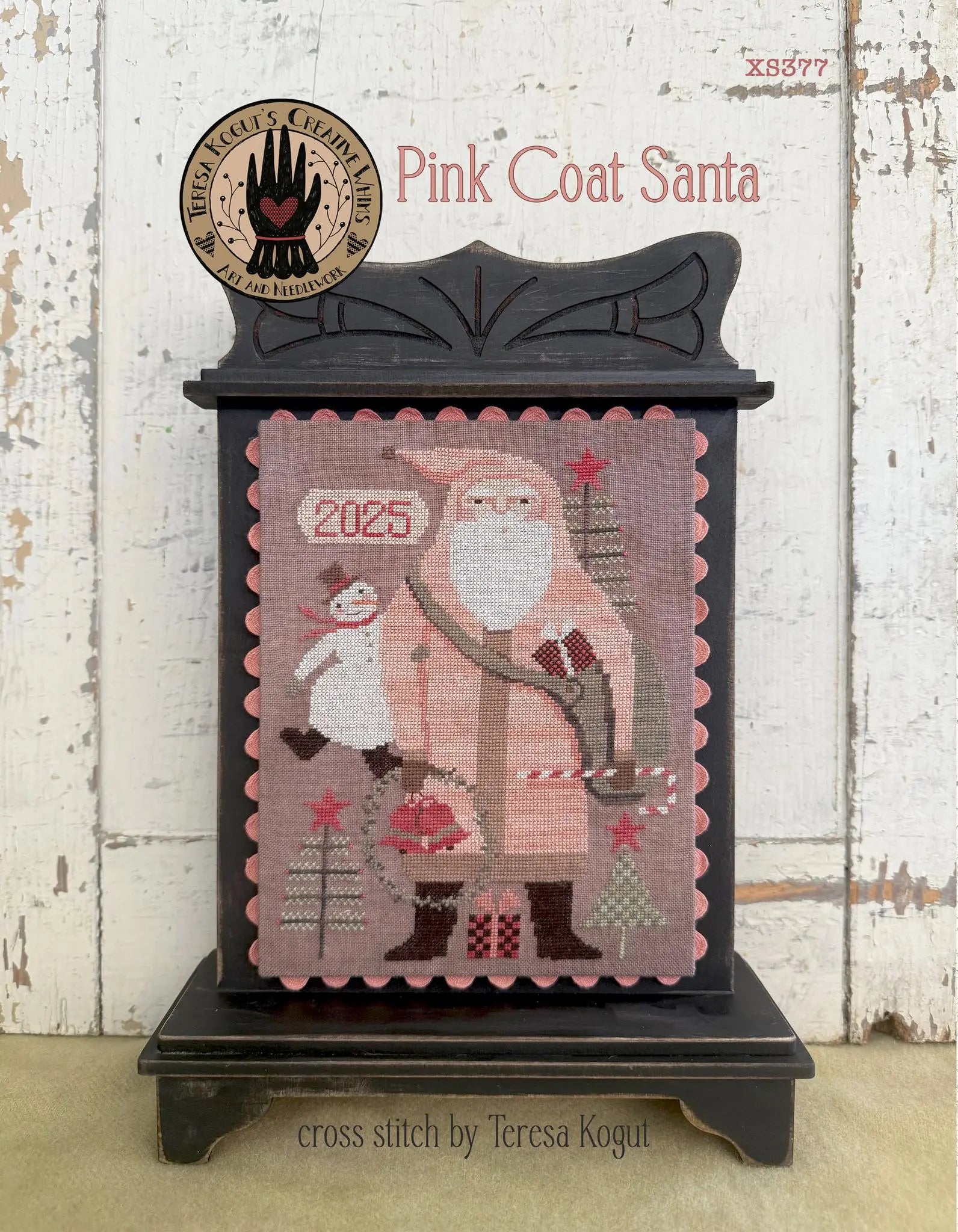 Pink Coat Santa by Teresa Kogut Teresa Kogut