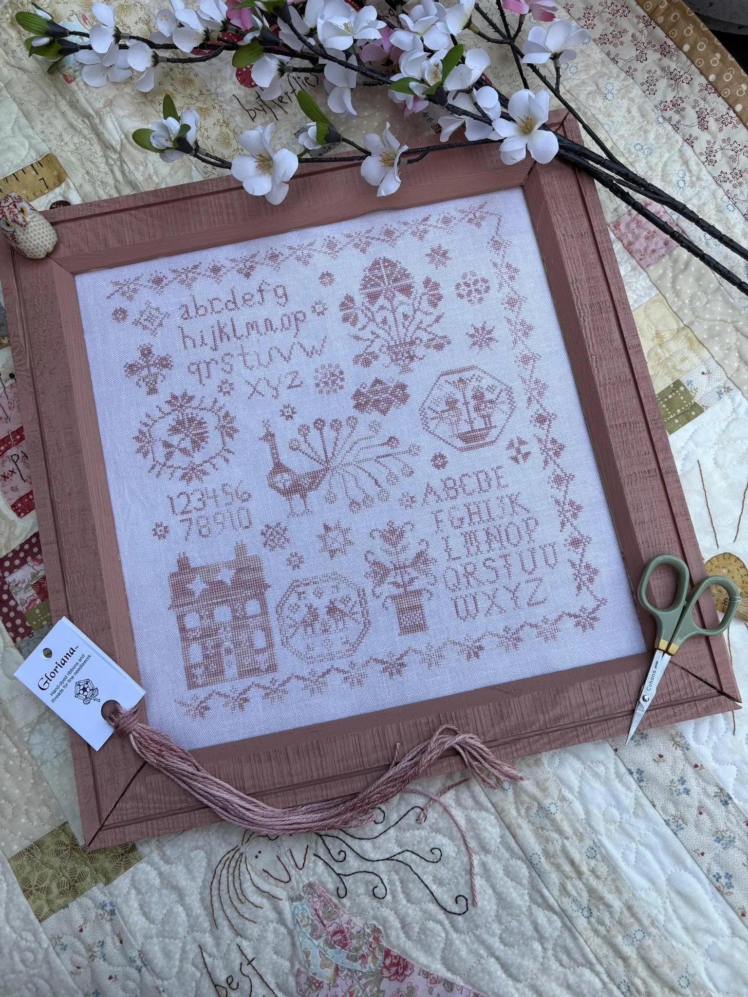 Pink Peacock Sampler by Pansy Patch (Pre-order) Pansy Patch