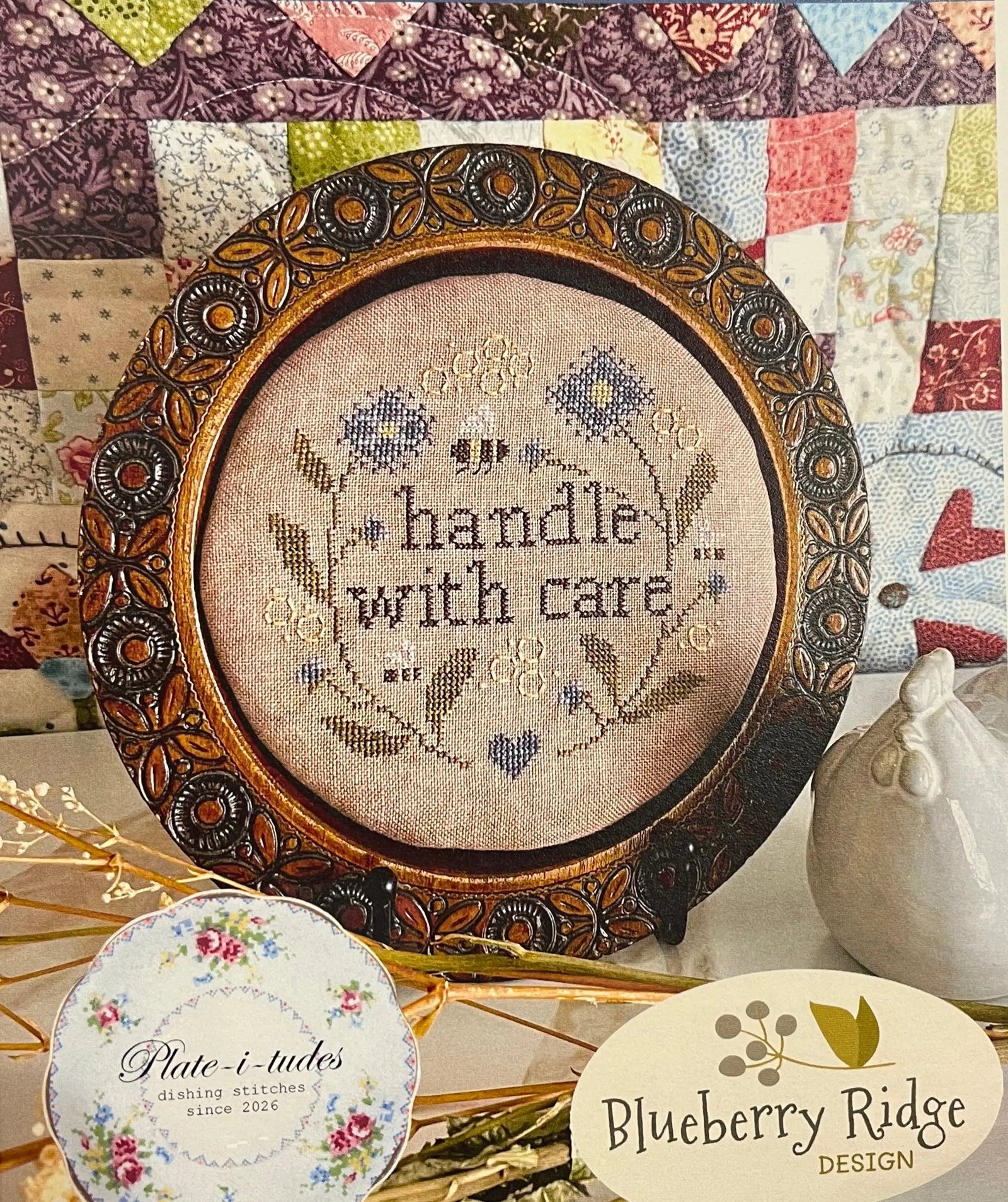 Plate-i-tudes Handle with Care by Blueberry Ridge Blueberry Ridge Designs