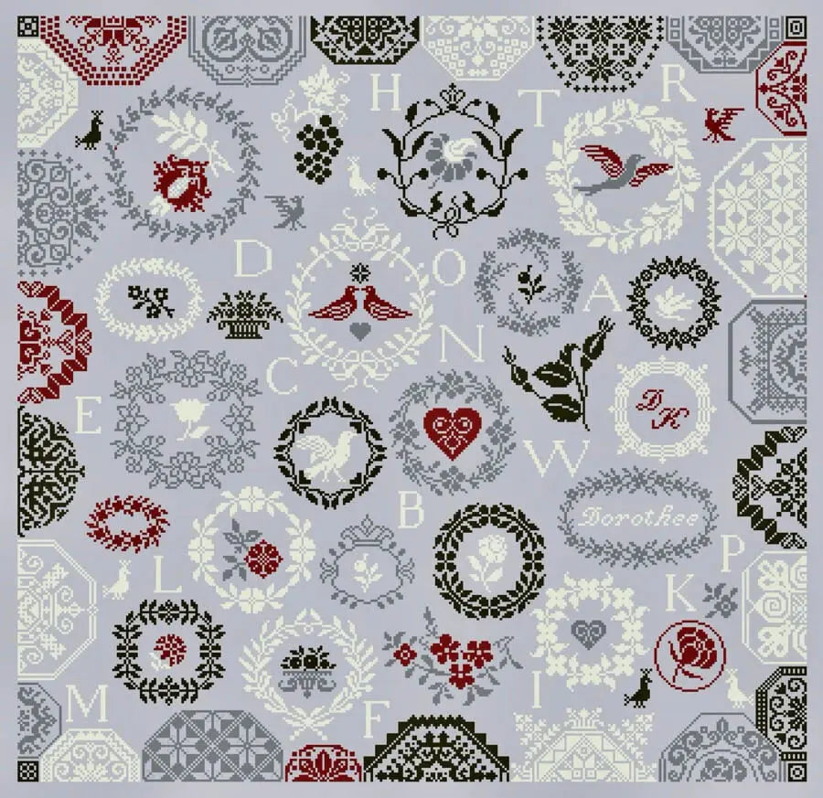 Quaker's Pride by Historische Stickmuster Historische Stickmuster