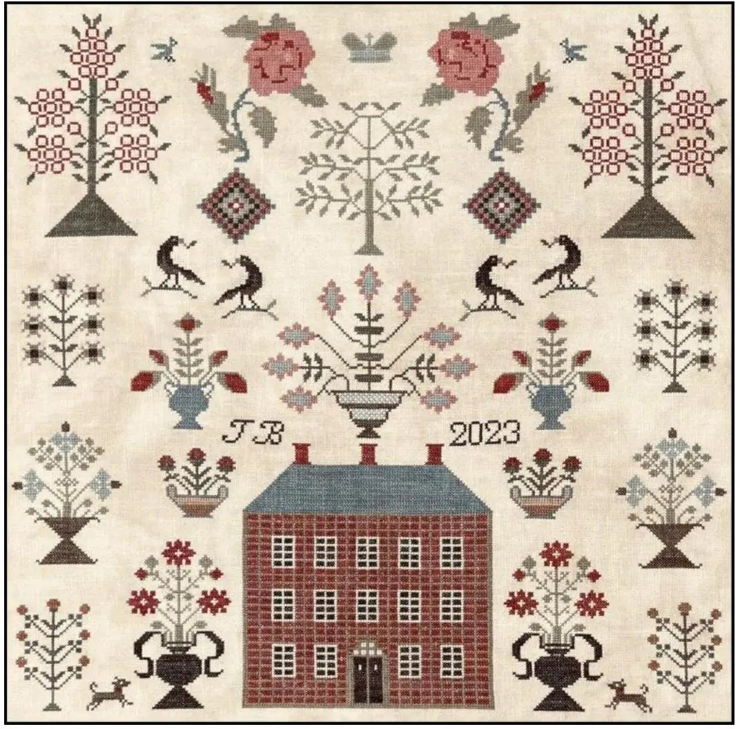 Red Manor Sampler by The Scarlett House (pre-order) The Scarlett House