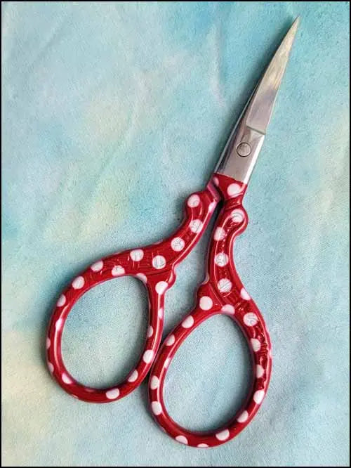Red Polka Dot Scissors - Colorado Cross Stitcher
