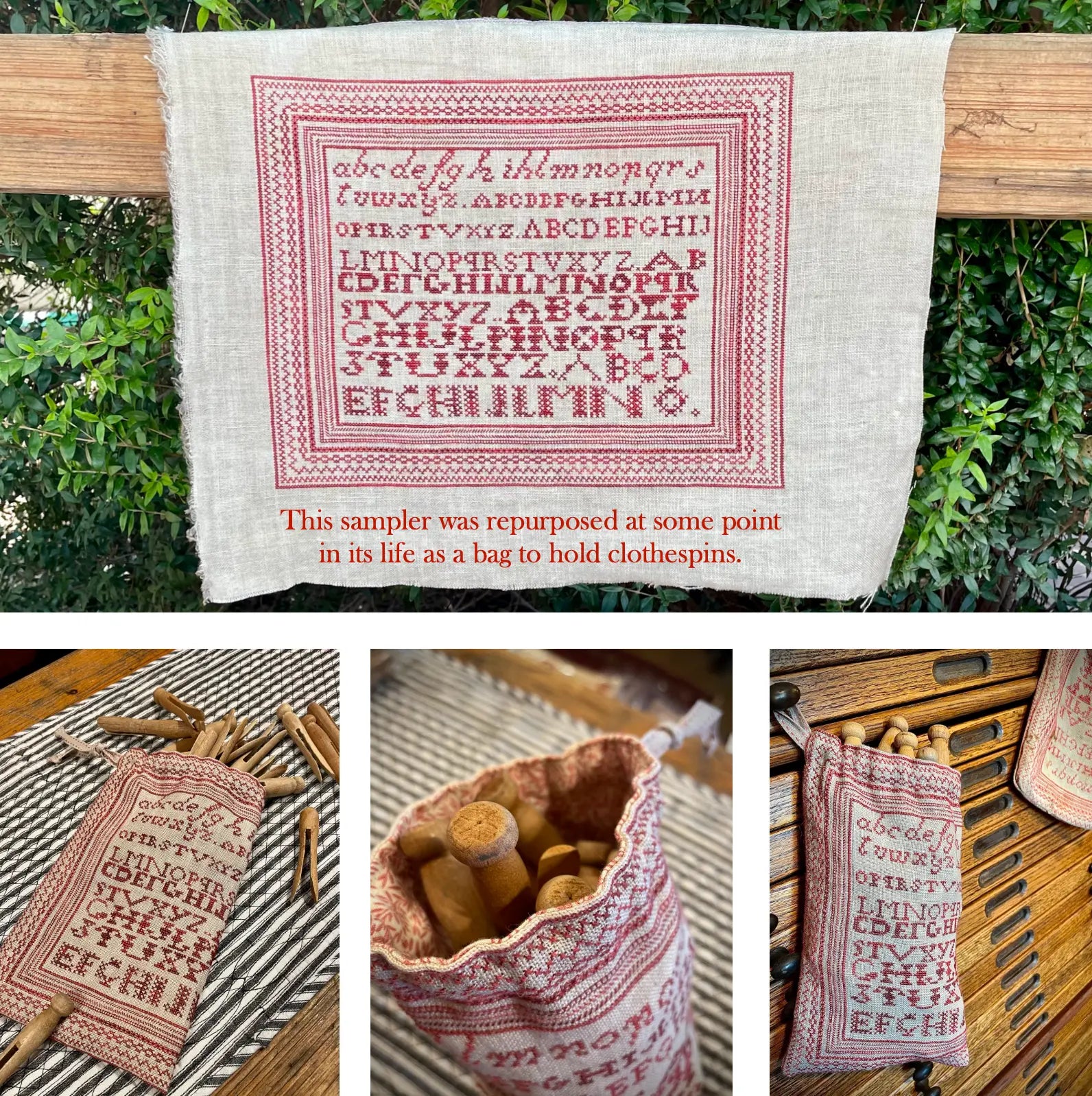 Red Sampler Bag by Needlework Press (pre-order) NeedleWork Press