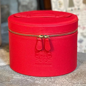 Red Small Leather Needlework Case by WinterBury WinterBury