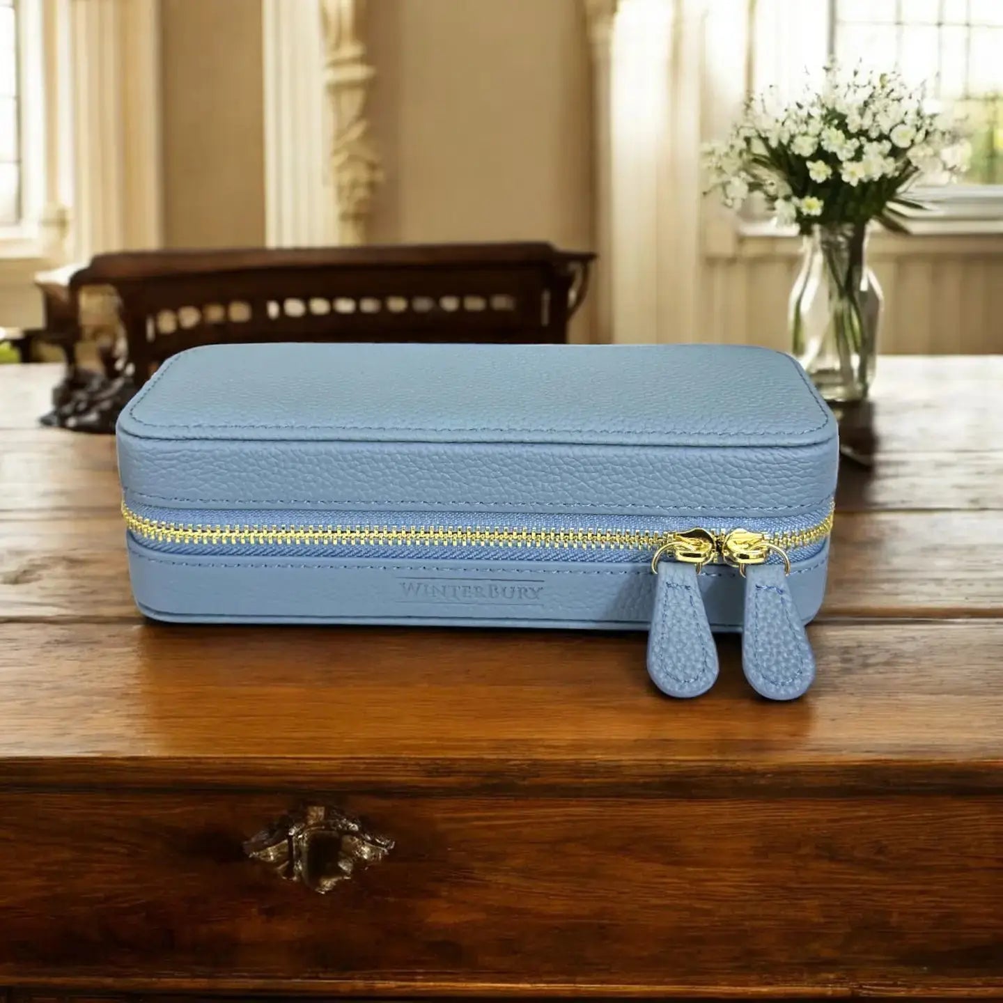 Robin's Egg Leather Tool Case by WinterBury WinterBury