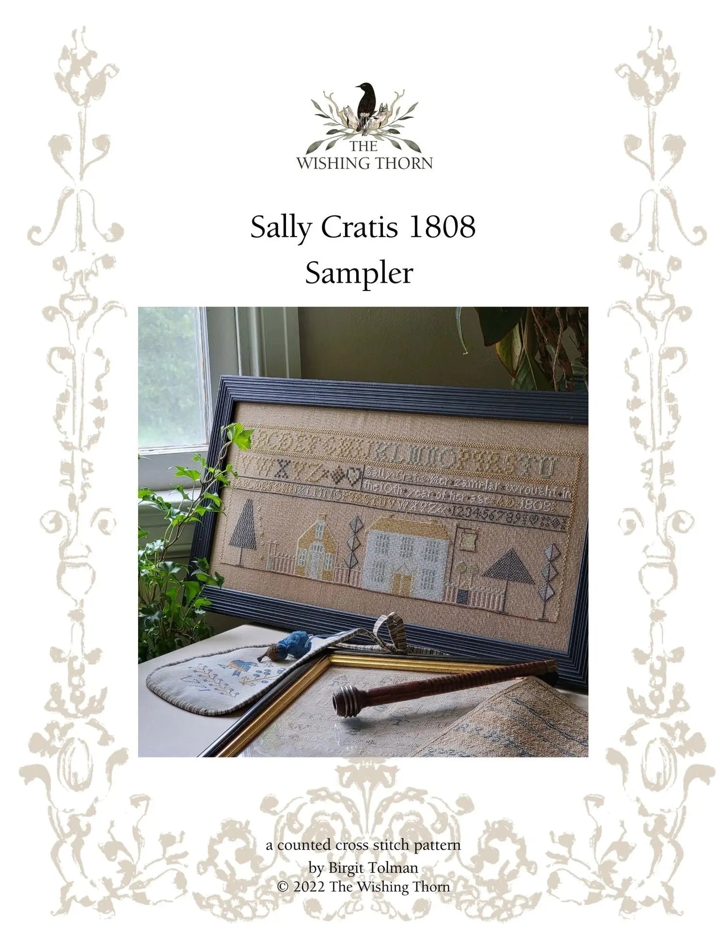 Sally Cratis 1808 Sampler by The Wishing Thorn The Wishing Thorn