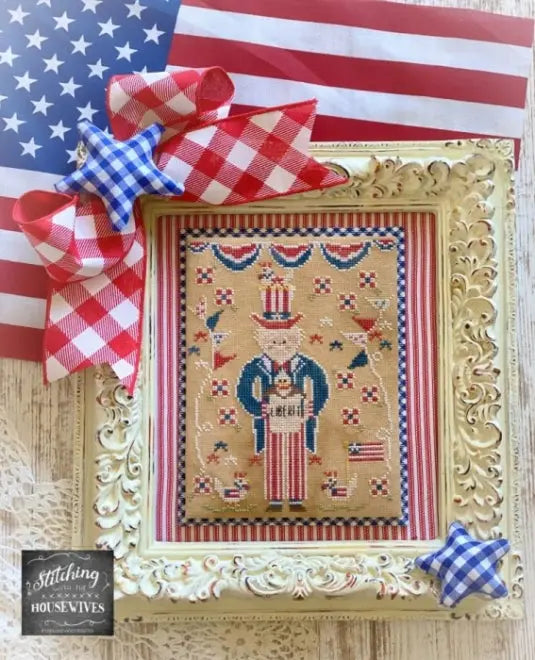 Sam and Liberty by Stitching With the Housewives Stitching with the Housewives