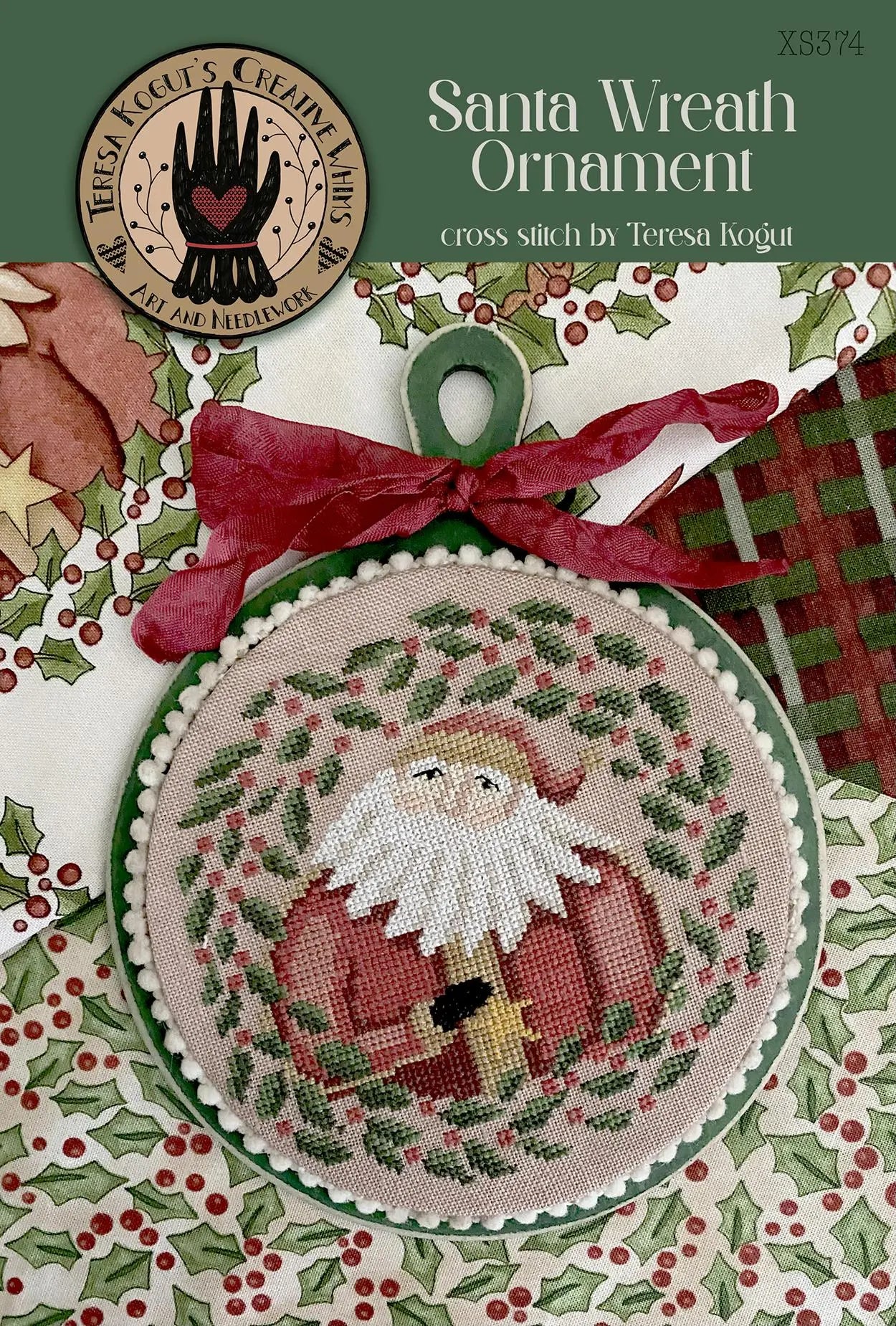 Santa Wreath Ornament by Teresa Kogut Teresa Kogut