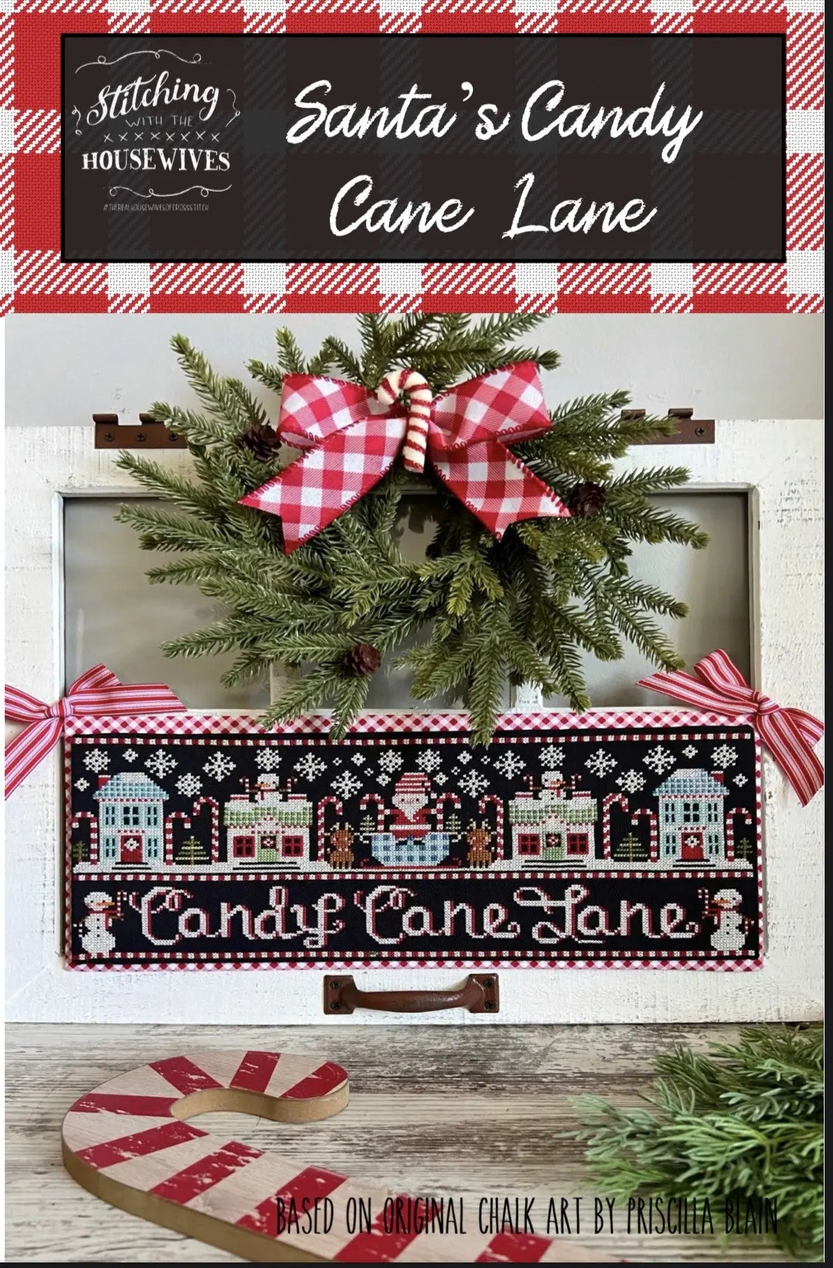 Santa's Candy Cane Lane by Stitching With the Housewives Stitching with the Housewives