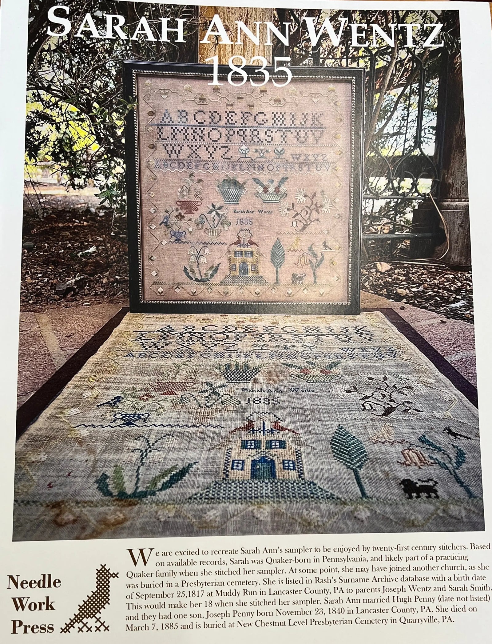Sarah Ann Wentz 1835 by NeedleWork Press NeedleWork Press