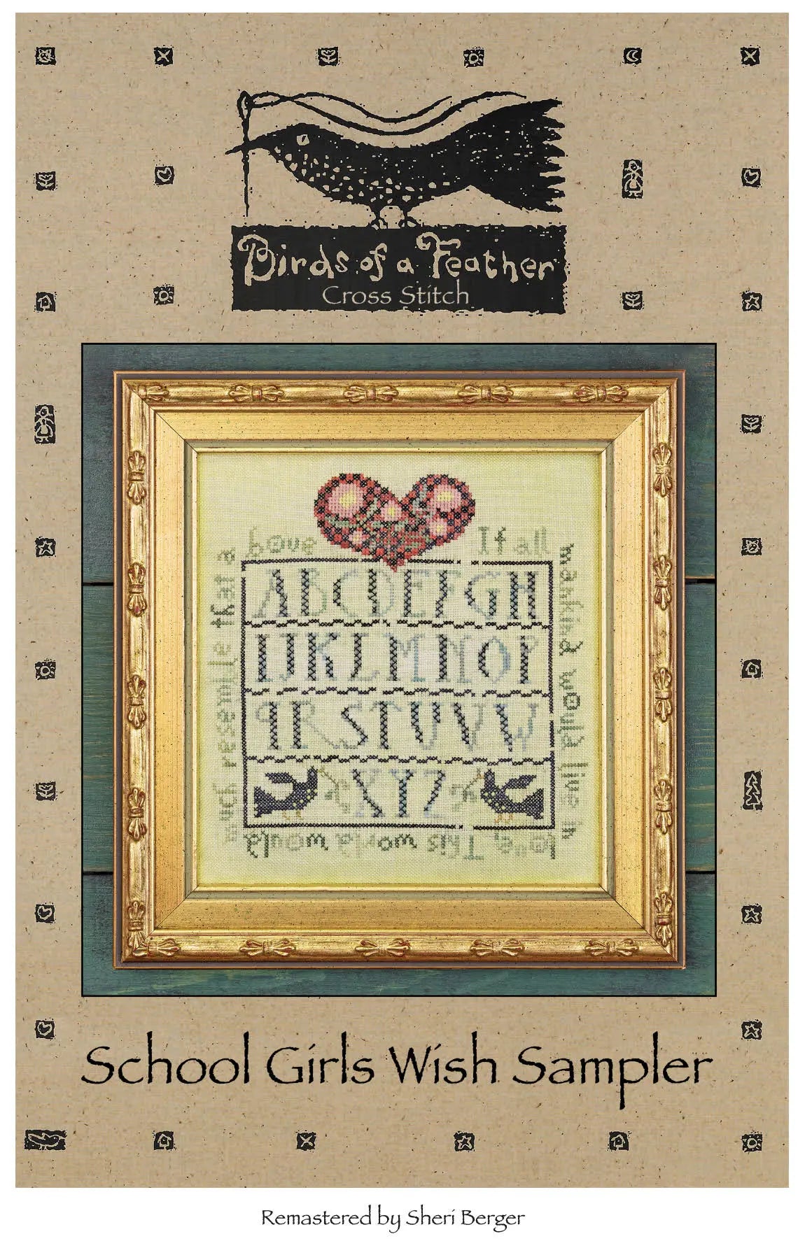 School Girls Wish Sampler by Birds of a Feather Birds of a Feather