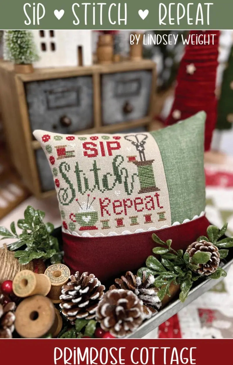 Sip Stitch Repeat by Primrose Cottage Primrose Cottage