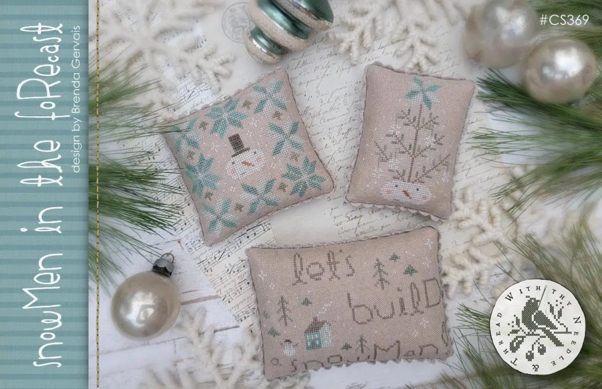 Snowmen in the Forest by With Thy Needle & Thread (pre-order) With Thy Needle & Thread