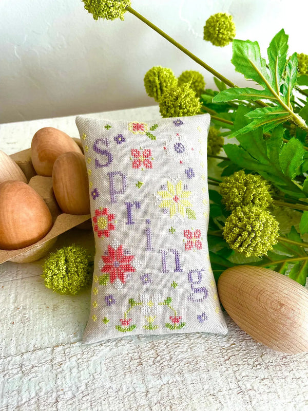 Spring by emily call stitching colorado cross stitcher