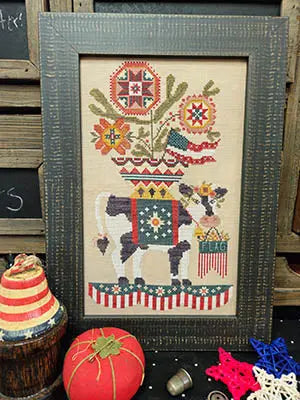 Stars, Stripes, & MooLinda by Quaint Rose Needlearts Quaint Rose Needlearts