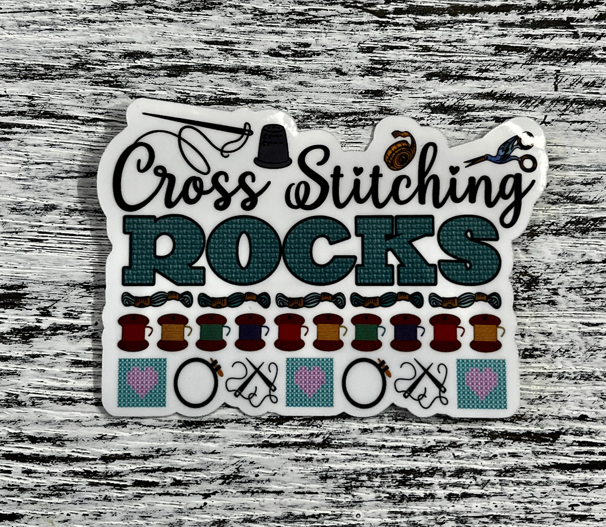 Sticker - Cross Stitching Rocks Artsy Arthurs
