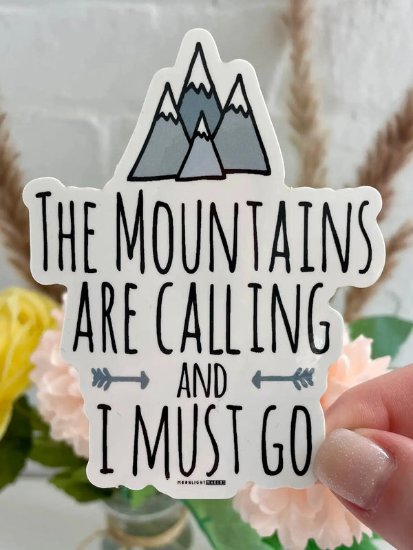 Sticker - The Mountains Are Calling - Colorado Cross Stitcher