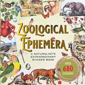 Sticker Book - Zoological Ephemera Peter Pauper Press