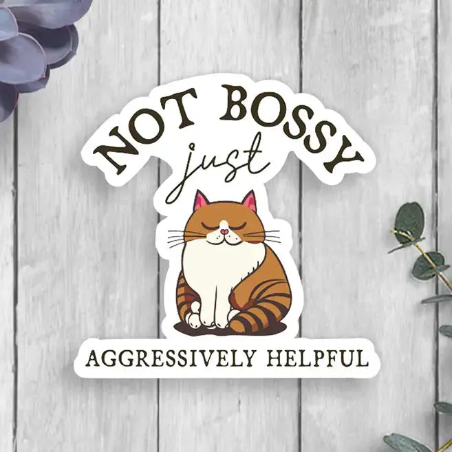 Sticker - Cat Not Bossy Expression Design