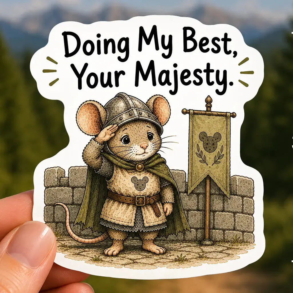 Sticker - Doing My Best Your Majesty Mildly Overwhelmed