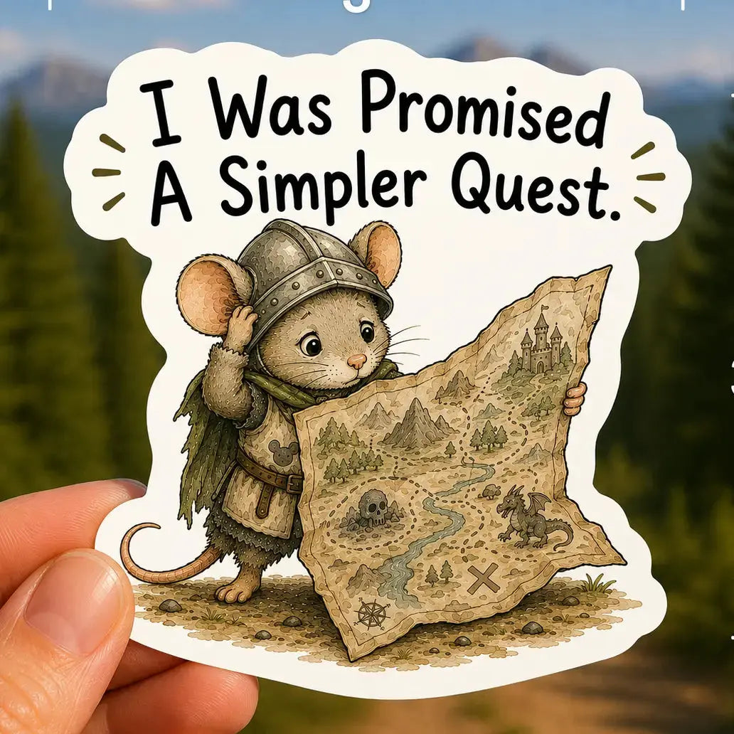 Sticker - I Was Promised a Simpler Quest Mildly Overwhelmed