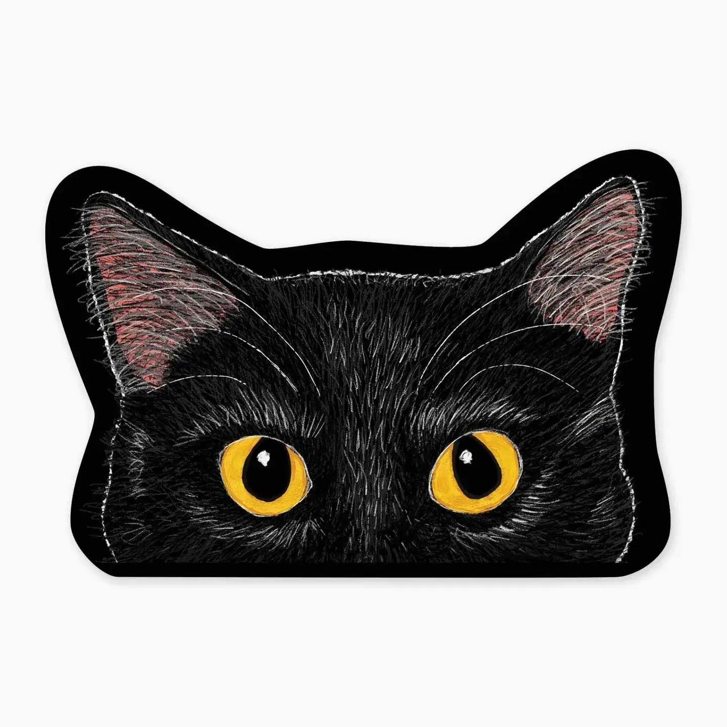Sticker Large - Black Cat Tinker Nice Enough Stickers