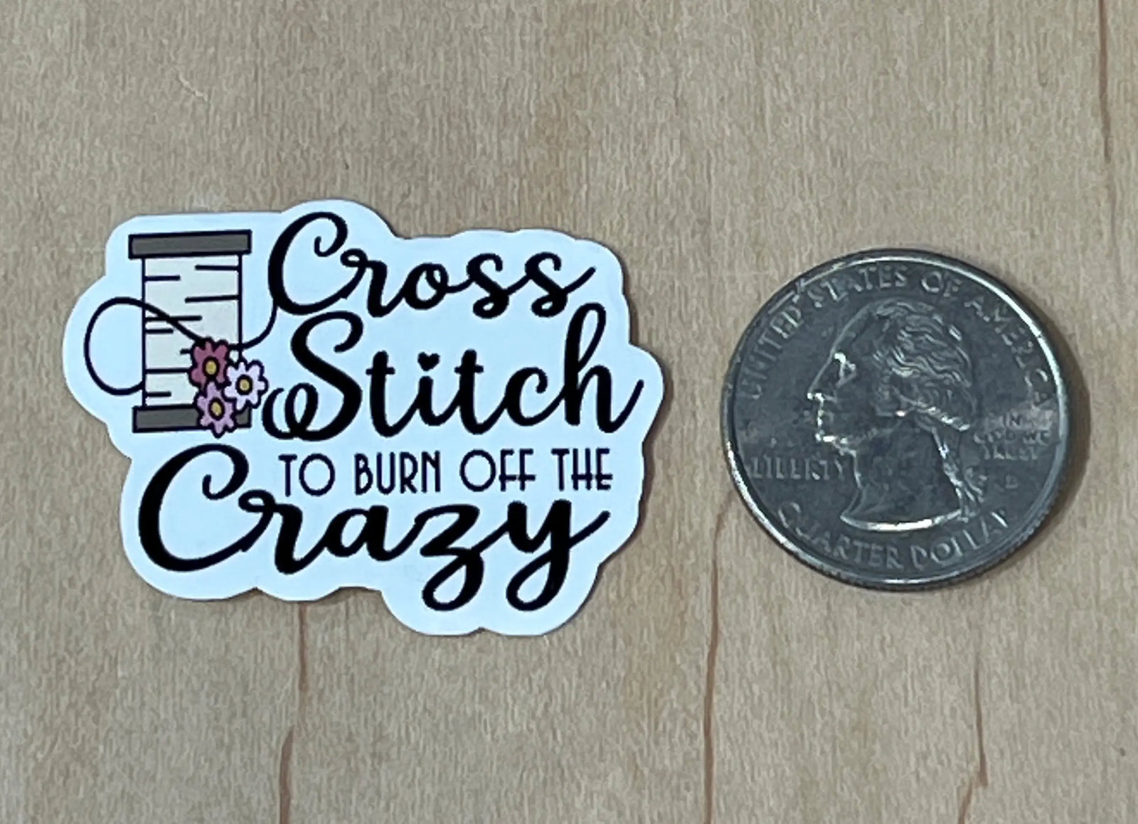 Sticker Mini - Cross Stitch to Burn Off the Crazy Artsy Arthurs