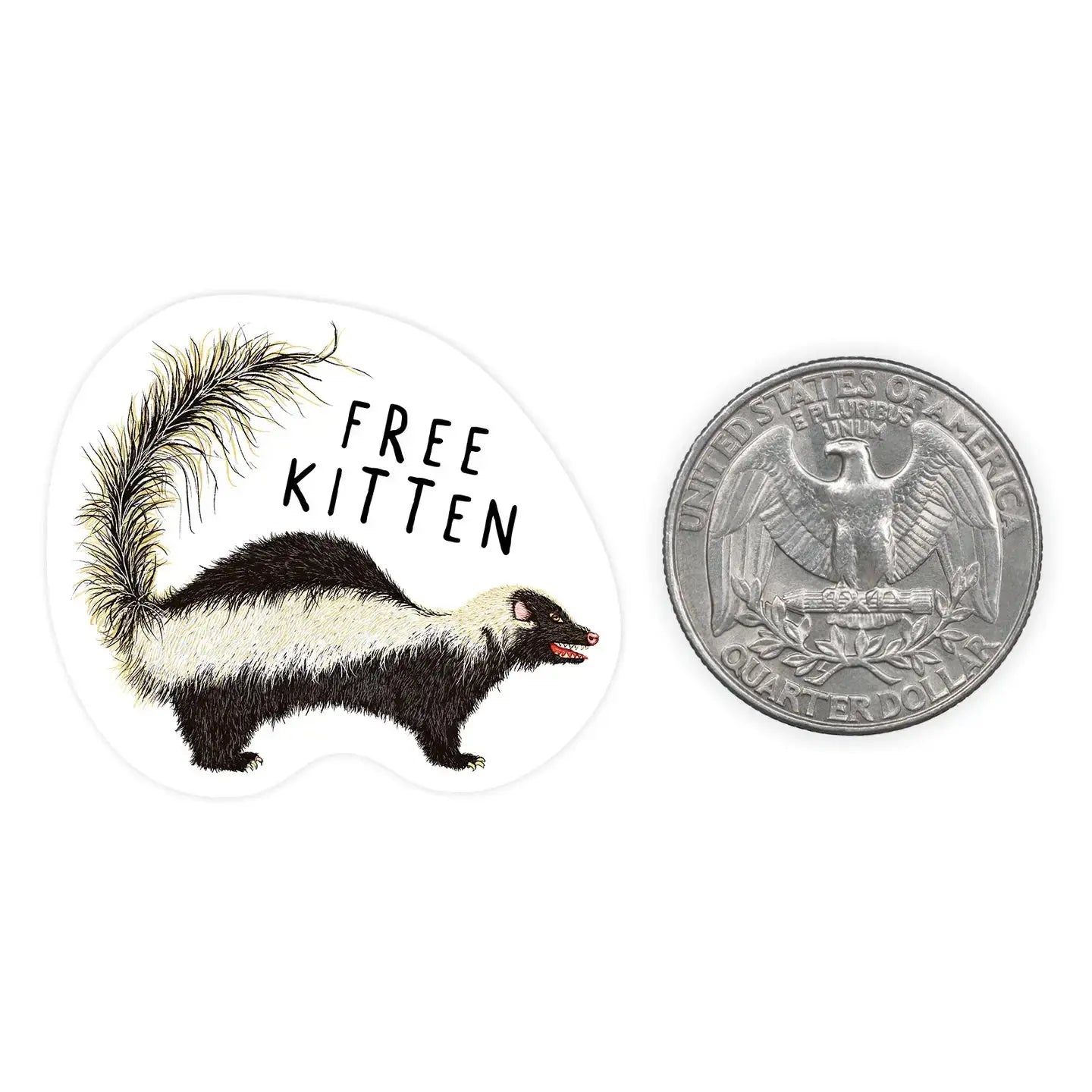 Sticker Mini - Free Kitten Nice Enough Stickers