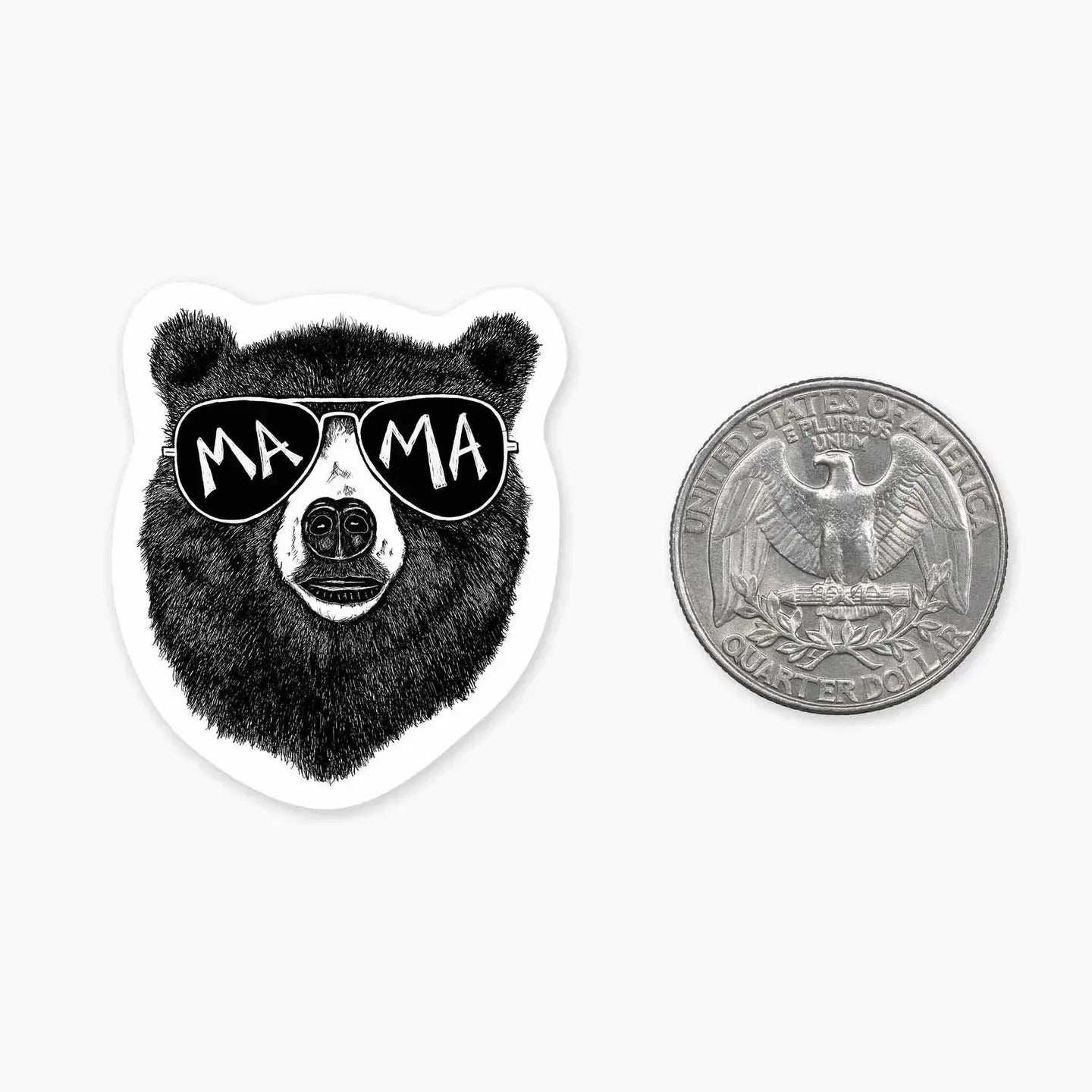Sticker Mini - Mama Bear Nice Enough Stickers