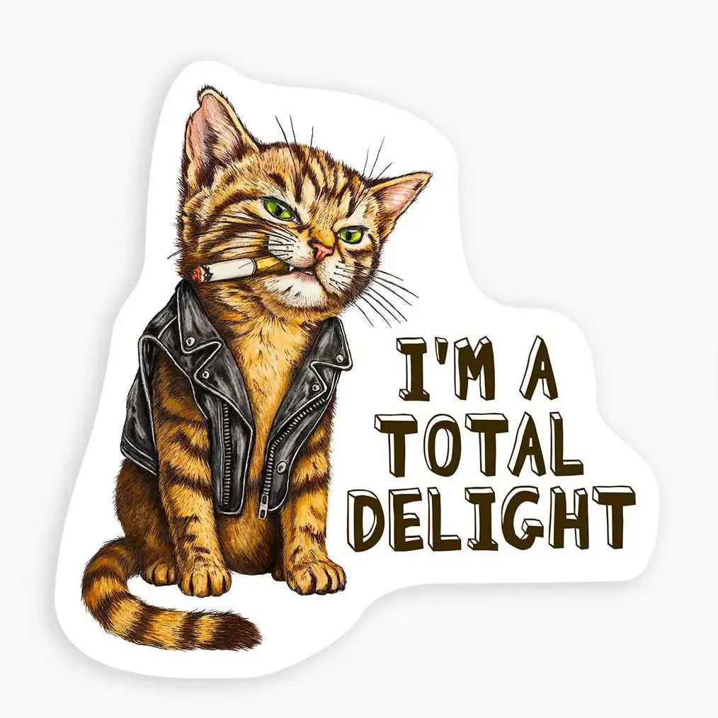 Sticker Mini - Total Delight Cat Nice Enough Stickers