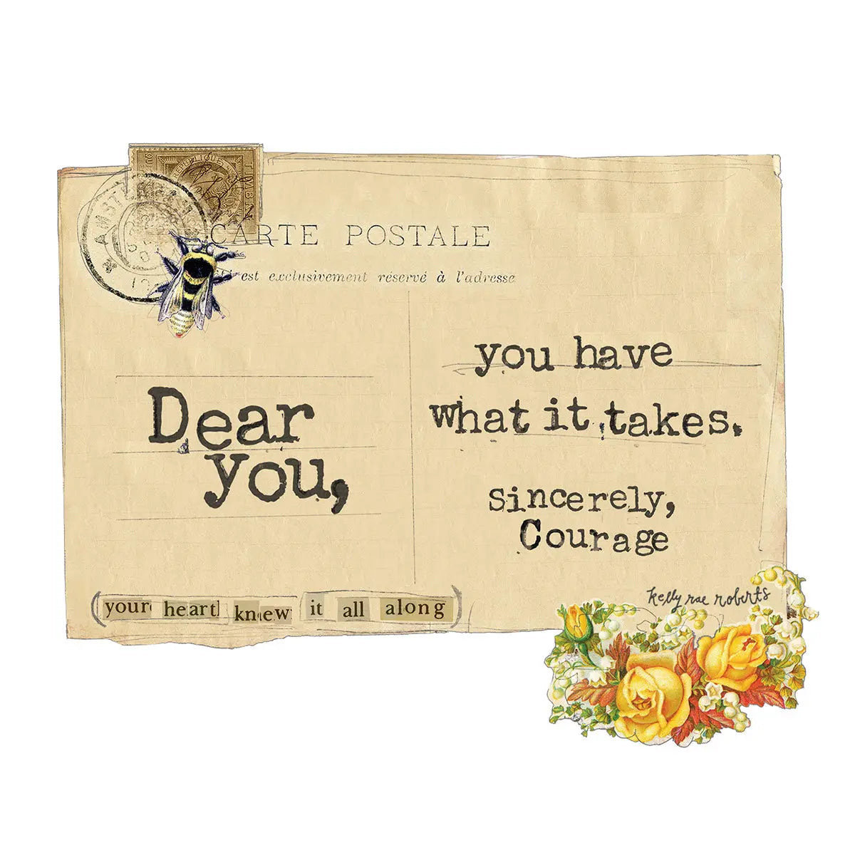 Sticker - Sincerely, Courage Kelly Rae Roberts