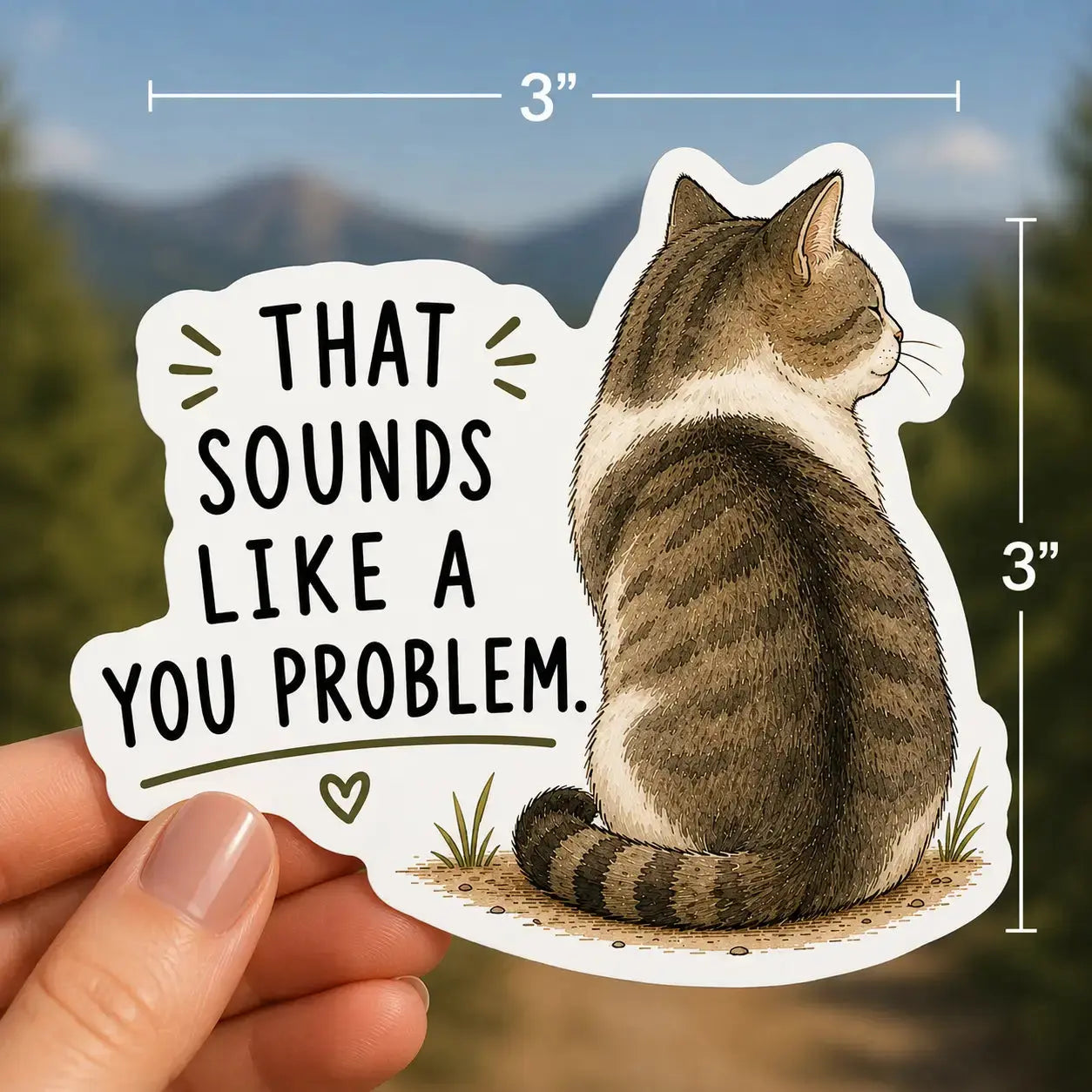 Sticker - That Sounds Like a You Problem Mildly Overwhelmed